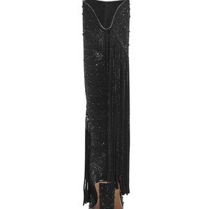 Jessica Simpson fringe boot nib black… worn only 2 times